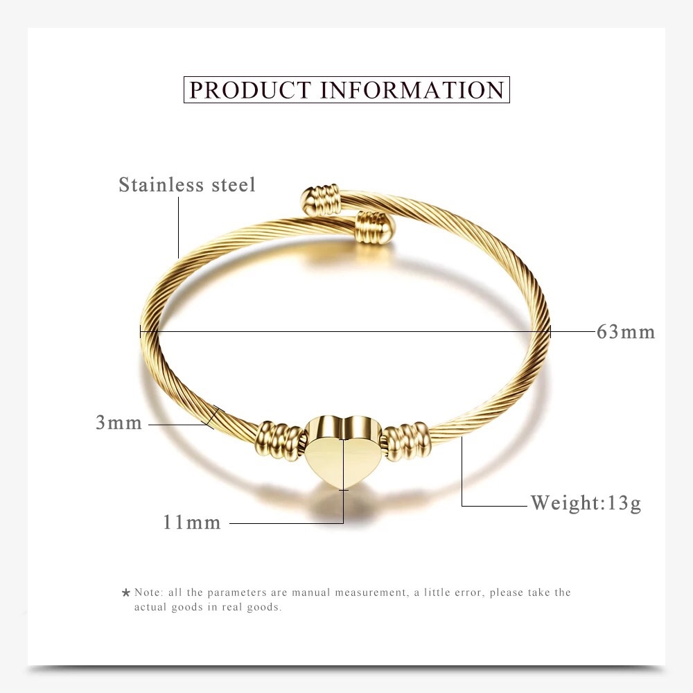 Women’s Fashion Cable Bracelet - Picture 3 of 3